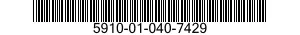 5910-01-040-7429  5910010407429 010407429