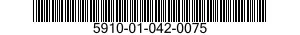 5910-01-042-0075 RETAINER,CAPACITOR 5910010420075 010420075
