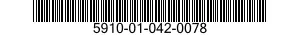 5910-01-042-0078 CAPACITOR,FIXED,MICA DIELECTRIC 5910010420078 010420078