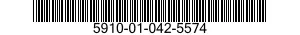 5910-01-042-5574  5910010425574 010425574
