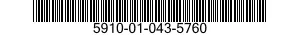 5910-01-043-5760  5910010435760 010435760