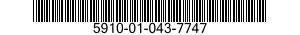 5910-01-043-7747  5910010437747 010437747