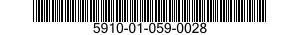 5910-01-059-0028  5910010590028 010590028