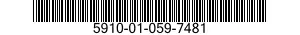 5910-01-059-7481  5910010597481 010597481