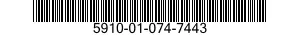 5910-01-074-7443  5910010747443 010747443