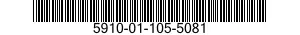 5910-01-105-5081 CAPACITOR,FIXED,CERAMIC DIELECTRIC 5910011055081 011055081