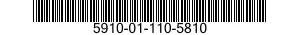 5910-01-110-5810 CAPACITOR,VARIABLE,AIR DIELECTRIC 5910011105810 011105810