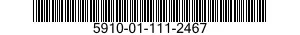 5910-01-111-2467 CAPACITOR,VARIABLE,CERAMIC DIELECTRIC 5910011112467 011112467