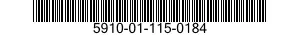 5910-01-115-0184  5910011150184 011150184