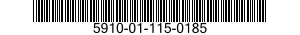 5910-01-115-0185 CAPACITOR,FIXED,ELECTROLYTIC 5910011150185 011150185