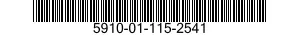 5910-01-115-2541 CAPACITOR,FIXED,METALLIZED,PAPER 5910011152541 011152541