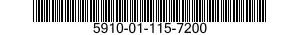5910-01-115-7200 CAPACITOR,FIXED,PLASTIC DIELECTRIC 5910011157200 011157200