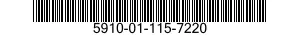 5910-01-115-7220 CAPACITOR,FIXED,METALLIZED,PAPER-PLASTIC DIELECTRIC 5910011157220 011157220