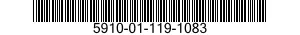 5910-01-119-1083 CAPACITOR,FIXED,ELECTROLYTIC 5910011191083 011191083