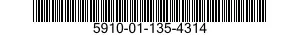 5910-01-135-4314 CAPACITOR,FIXED,MICA DIELECTRIC 5910011354314 011354314