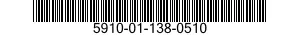 5910-01-138-0510  5910011380510 011380510