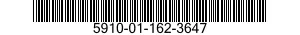 5910-01-162-3647  5910011623647 011623647