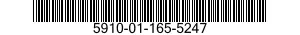 5910-01-165-5247  5910011655247 011655247