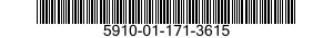 5910-01-171-3615 CAPACITOR,FIXED,MICA DIELECTRIC 5910011713615 011713615