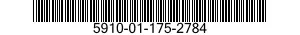 5910-01-175-2784 CAPACITOR,FIXED,MICA DIELECTRIC 5910011752784 011752784