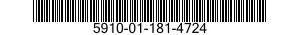 5910-01-181-4724 CAPACITOR,FIXED,CERAMIC DIELECTRIC 5910011814724 011814724