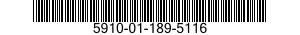 5910-01-189-5116  5910011895116 011895116