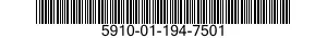 5910-01-194-7501 CAPACITOR,FIXED,GLASS DIELECTRIC 5910011947501 011947501