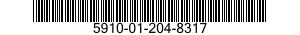 5910-01-204-8317 CAPACITOR,FIXED,CERAMIC DIELECTR 5910012048317 012048317
