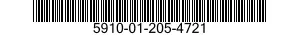 5910-01-205-4721 CAPACITOR,FIXED,PLASTIC DIELECTRIC 5910012054721 012054721