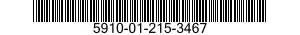 5910-01-215-3467  5910012153467 012153467