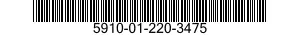 5910-01-220-3475  5910012203475 012203475