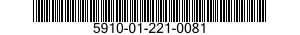 5910-01-221-0081 CAPACITOR,FIXED,CERAMIC DIELECTRIC 5910012210081 012210081
