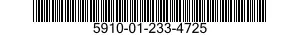 5910-01-233-4725  5910012334725 012334725