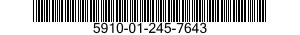 5910-01-245-7643  5910012457643 012457643