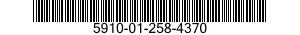 5910-01-258-4370 CAPACITOR,FIXED,PLASTIC DIELECTRIC 5910012584370 012584370