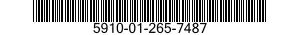 5910-01-265-7487 CAPACITOR,FIXED,PLASTIC DIELECTRIC 5910012657487 012657487
