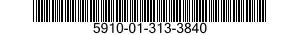 5910-01-313-3840 CAPACITOR,FIXED,PAPER DIELECTRIC 5910013133840 013133840