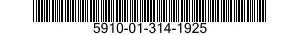 5910-01-314-1925 CAPACITOR,FIXED,PLASTIC DIELECTRIC 5910013141925 013141925