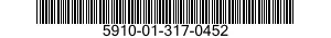 5910-01-317-0452 CAPACITOR,FIXED,PLASTIC DIELECTRIC 5910013170452 013170452