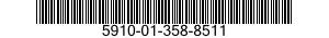 5910-01-358-8511 RETAINER,CAPACITOR 5910013588511 013588511