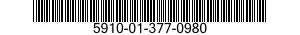 5910-01-377-0980 CAPACITOR ASSEMBLY 5910013770980 013770980