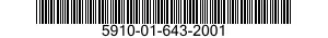 5910-01-643-2001 CAPACITOR,FIXED,CERAMIC DIELECTRIC 5910016432001 016432001