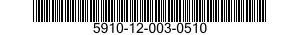 5910-12-003-0510 MICROCIRCUIT ASSEMBLY 5910120030510 120030510