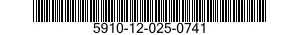 5910-12-025-0741 CAPACITOR AND DIODE 5910120250741 120250741