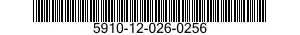 5910-12-026-0256 CAPACITOR,FIXED,PAPER DIELECTRIC 5910120260256 120260256