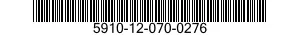 5910-12-070-0276 CAPACITOR,VARIABLE,AIR DIELECTRIC 5910120700276 120700276