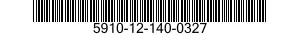 5910-12-140-0327 CAPACITOR,FIXED,PAPER DIELECTRIC 5910121400327 121400327