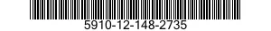 5910-12-148-2735 CAPACITOR,FIXED,PLASTIC DIELECTRIC 5910121482735 121482735