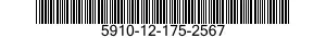 5910-12-175-2567 ATTENUATOR,FIXED 5910121752567 121752567