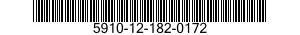 5910-12-182-0172 CAPACITOR,VARIABLE,QUARTZ DIELECTRIC 5910121820172 121820172